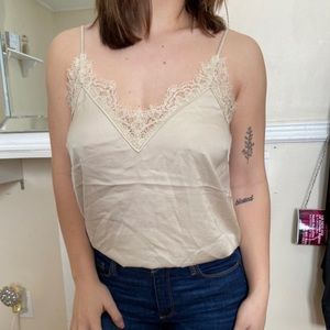 Silky nude tank